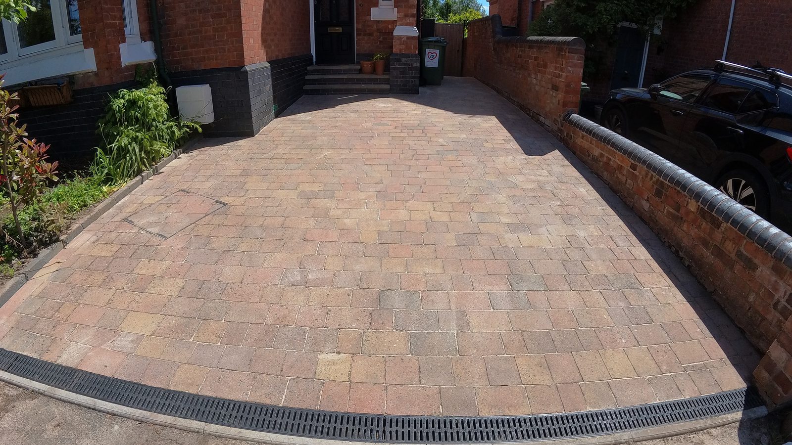 Driveway and path after cleaning